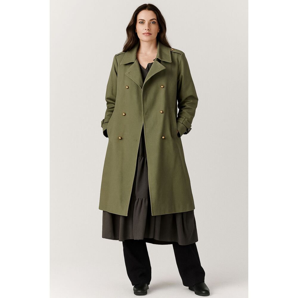 Marc by Marc Jacobs Military Style Jacket with Removable Long Vest in Green S